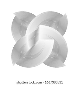 Abstract halftone futuristic light background, creative geometric pattern, vector modern design texture for card, cover, poster, decoration.