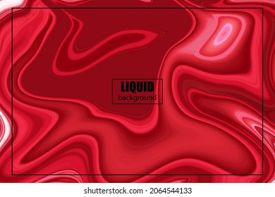 Abstract halftone geometric background flow red liquid design, brochure template