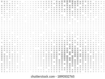 Abstract halftone geometric background. Monochrome grunge pattern with geometric. Vector modern pop art texture for posters, sites, business cards, cover, postcards, labels, stickers layout
