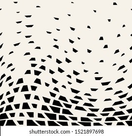 Abstract halftone geometric background pattern print.