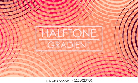 Abstract halftone geometric background. Vector illustration design.