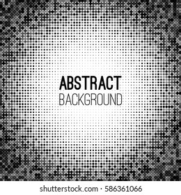 Abstract halftone geometric background. Vector illustration backdrop