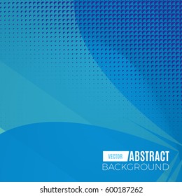 Abstract halftone geometric background. Vector illustration backdrop