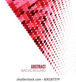 Abstract halftone geometric background. Vector illustration backdrop