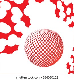 Abstract halftone globe design, stock vector illustration hotbox






