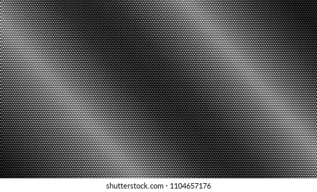 Abstract halftone gradient background in black and white colors
