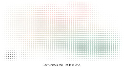Abstract halftone gradient background featuring a soft circular pattern with pastel colors. Perfect for decorative designs, creative projects, and branding elements requiring a minimal and modern 