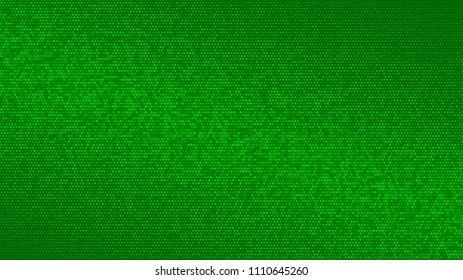 Abstract halftone gradient background in randomly shades of green colors