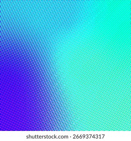 Abstract halftone gradient background with vibrant cyan, blue, and magenta dots. Modern retro pop art texture for design, print, and digital projects. Seamless and colorful. 