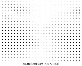 Abstract Halftone gradient dots background. Black white grunge texture. Pop Art circle comic pattern. Polka dots ornament vector pattern. Template for presentation flyer, business cards, stickers