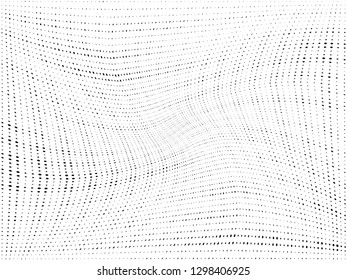 Abstract Halftone gradient dots background. Black white grunge texture. Pop Art circle comic pattern. Polka dots wave ornament vector pattern. Template for presentation flyer, business cards, stickers