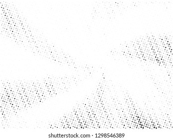 Abstract Halftone gradient dots background. Black white grunge texture. Pop Art circle comic pattern. Polka dots, rays twisted vector pattern. Template for presentation flyer, business cards, stickers