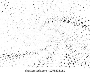 Abstract Halftone gradient dots background. Black white grunge texture. Pop Art circle comic pattern. Outer space, rays twisted, vector. Template for presentation flyer, business cards, stickers