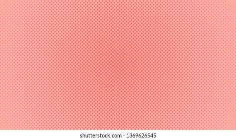 Abstract halftone gradient dots background. Vector illustration. Trendy pink color background