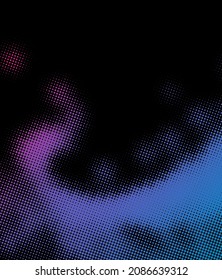 Abstract halftone gradient dotted background. Design element for poster, brochure, flyer. Vector illustration.