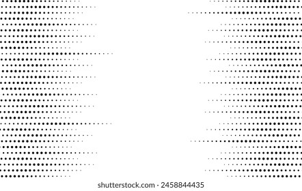 Abstract Halftone Gradient Edges Transparent Vector Image Filter Overlay Effect