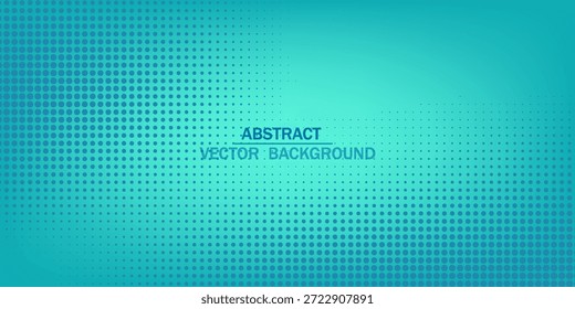 Abstrakter Halbtongradient, grüner Teal, mintblauer Hintergrund. Cartoon Stil türkisgrün unscharfes Wasser Hintergrund. Vektorgrafik für Ihr Banner, Grafikdesign, Poster, Sommer- oder Aquakarte.