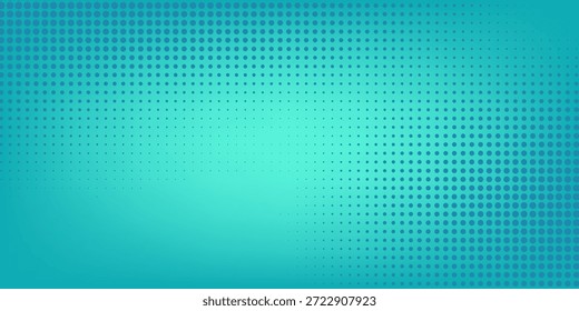 Abstrakter Halbtongradient, grüner Teal, mintblauer Hintergrund. Cartoon Stil türkisgrün unscharfes Wasser Hintergrund. Vektorgrafik für Ihr Banner, Grafikdesign, Poster, Sommer- oder Aquakarte.