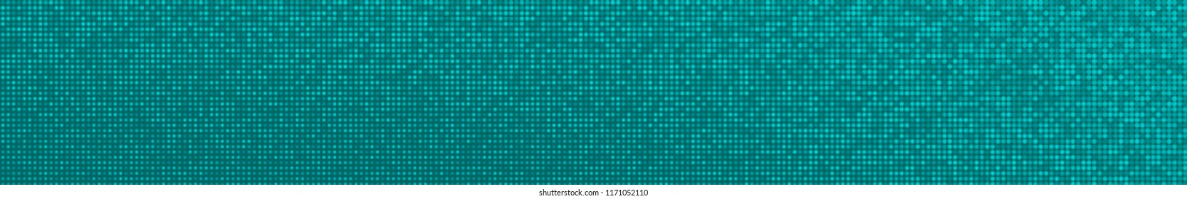 Abstract halftone gradient horizontal banner in randomly shades of light blue colors