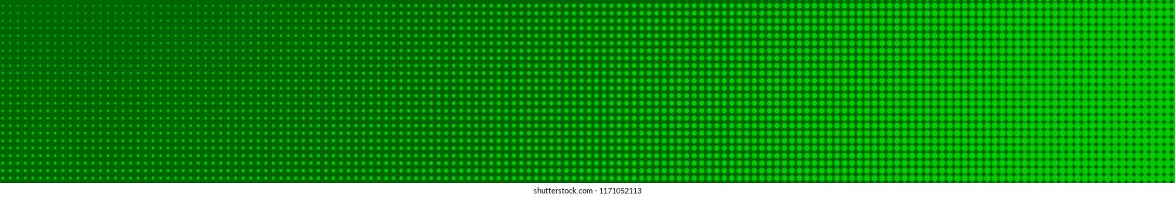 Abstract halftone gradient horizontal banner in green colors