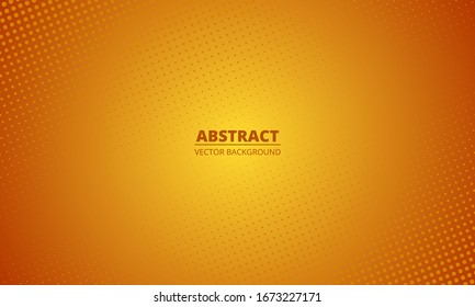 Fondo anaranjado abstracto de medio tono. Fondo de fondo borroso anaranjado. Ilustración vectorial para su banner, diseño gráfico, afiche, tarjeta de verano o muelle.