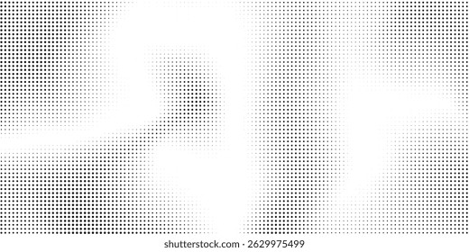 Abstract  halftone gradient texture. Vanishing polka dot background. Repeating dots gradation pattern simple