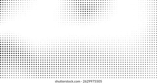 Abstract  halftone gradient texture. Vanishing polka dot background. Repeating dots gradation pattern simple abstract art