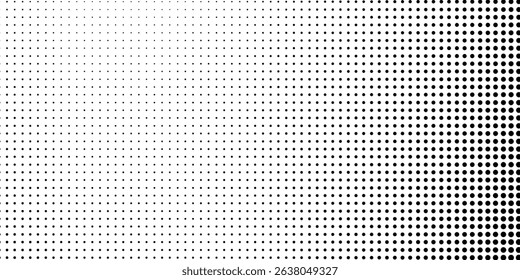 Abstract halftone gradient texture. Vanishing polka dot background. Repeating dots gradation pattern background modern abstract simple