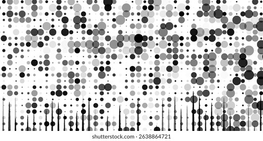 Abstract halftone gradient texture. Vanishing polka dot background. Repeating dots gradation modern simple abstract background