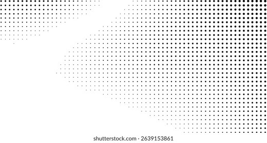Abstract halftone gradient texture. Vanishing polka dot background. Repeating dots modern abstract simple
