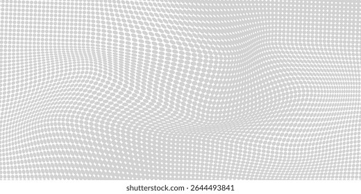 Abstract halftone gradient texture. Vanishing polka dot background. Repeating dots gradation pattern modern abstract simple art