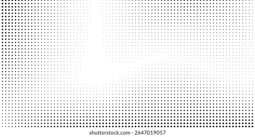 Abstract halftone gradient texture. Vanishing polka dot background. Repeating dots gradation pattern vector