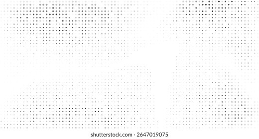 Abstract halftone gradient texture. Vanishing polka dot background. Repeating dots gradation pattern simple modern abstract