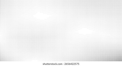 Abstract halftone gradient texture. Vanishing polka dot background. Repeating dots gradation pattern simple abstract