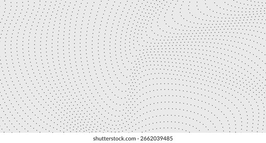 Textura do gradiente de meio-tom abstrato. Desaparecimento da ilustração do ponto de polca abstrato