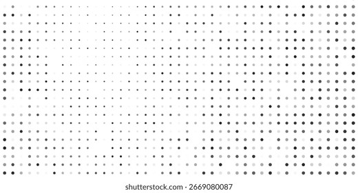 Abstrakte Rastergradientenstruktur. Verschwindender Polka-Punkt-Hintergrund. Wiederholende Punkte Gradation Design abstrakt modern einfach