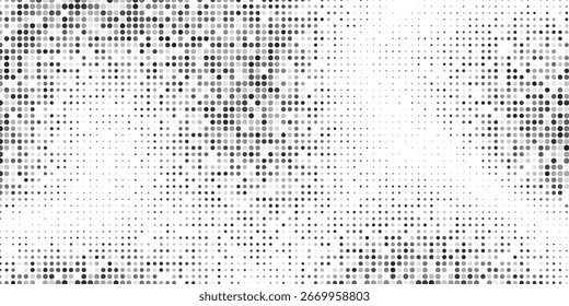 Textura de degradado semitono Abstractas. Fondo de lunares desapareciendo. Patrón de gradación de puntos repetitivos diseño de arte abstracto moderno
