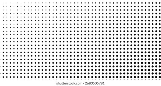 Abstrakte Rastergradientenstruktur. Verschwindender Polka-Punkt-Hintergrund. Wiederholte Punkte Gradation Kunst abstrakt einfaches Design
