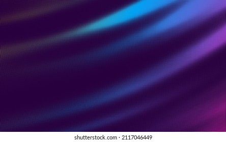 Abstract halftone gradient vector background. Smooth glowing neon color waves. Vibrant fantasy abstract futuristic backdrop design.