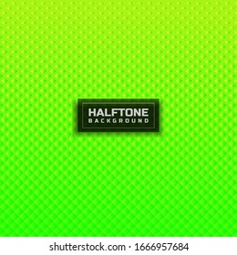 Abstract halftone green gradient square pattern background.You can use for template brochure design. poster, banner web, flyer. Vector illustration