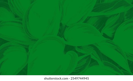 abstract halftone green leaves background