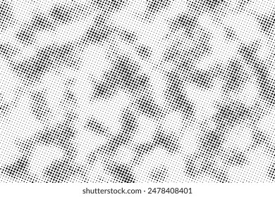 Abstract halftone grunge background. Distress dots overlay texture. Vector illustration.