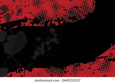 Abstract Halftone Grunge Pattern. Vintage Comic Style Dirty Background. Distressed Halftone Dot Texture. EPS vector illustration