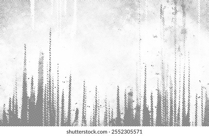 Abstract Halftone grunge Texture background with a water droplet Dynamic Vector Design with Triangular Gradient Effect and Geometric Dots for Product Banners