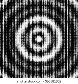 Abstract halftone grunge texture with concentric effect