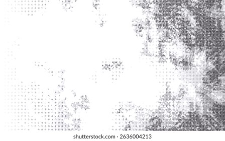 Textura Abstractas del grunge del semitono, fondo gris y blanco del degradado con el efecto de la salpicadura, elemento contemporáneo del diseño para los visuales modernos y retro