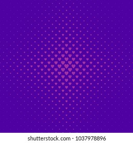 Abstract halftone heart pattern background - vector Valentine's day design