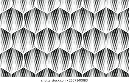Diseño de patrón hexagonal de semitono abstracto
