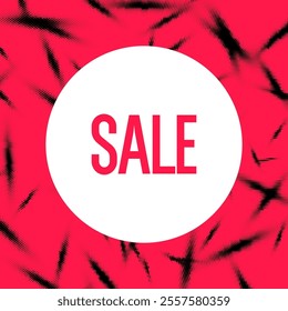 Abstract halftone illustration. A simple and effective banner with the inscription Sale.