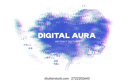 Fondo de salpicadura de tinta de semitono Abstractas. Diseño de póster en redes sociales. Ilustración aislada de Vector grunge de tinta de acuarela. Superposición de textura dibujada a mano.